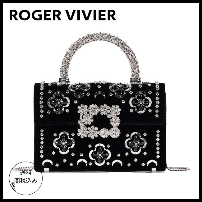 国内発送【ROGER VIVIER】ジュエルエフロレッセンストートバッグ