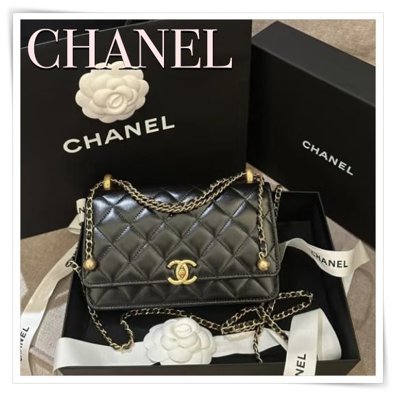 《超大人気CCロゴ》25s お早めに! CHANEL チェーンウォレット