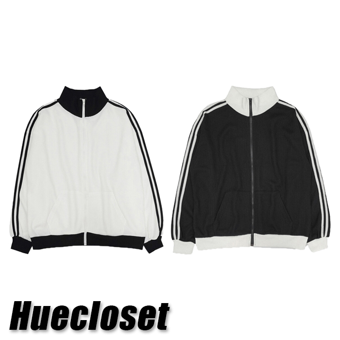 HUECLOSET Waffle Track Top Jersey 25KERO２82
