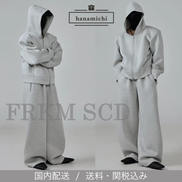 FRKM SCD*エアコットン フーディ/ワイドパンツ 上下セットアップ