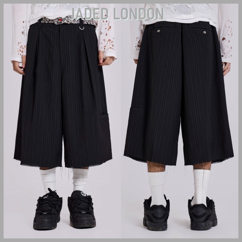 【JADED LONDON】ピンストライプ ゴリアテ バギー ショーツ