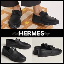 漆黒の洗練【HERMES】スリッポン (HERMES/スニーカー