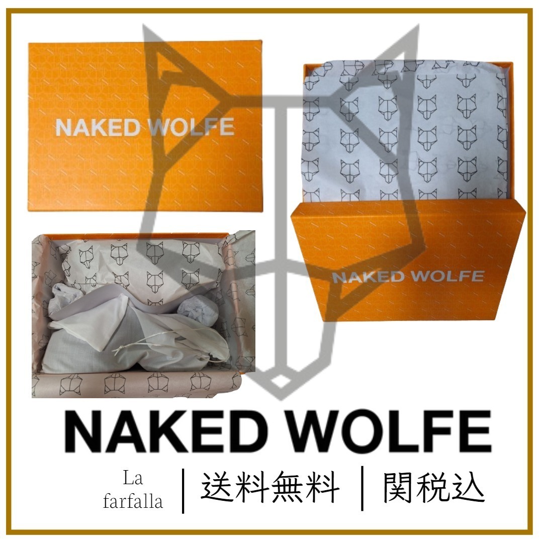 【NAKED WOLFE】グラナダGrenada ビーチサンダル レザー ロゴ NAKED WOLFE】グラナダGrenada ビーチサンダル レザー ロゴ