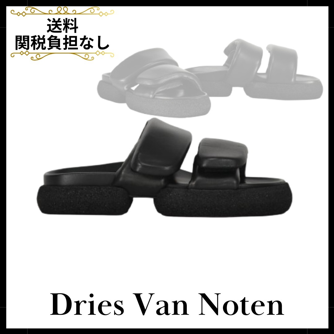 送料＆関税込み◆Dries Van Noten◆レザー&ラバースライド