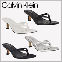 【Calvin Klein】キトゥンヒール トング サンダル