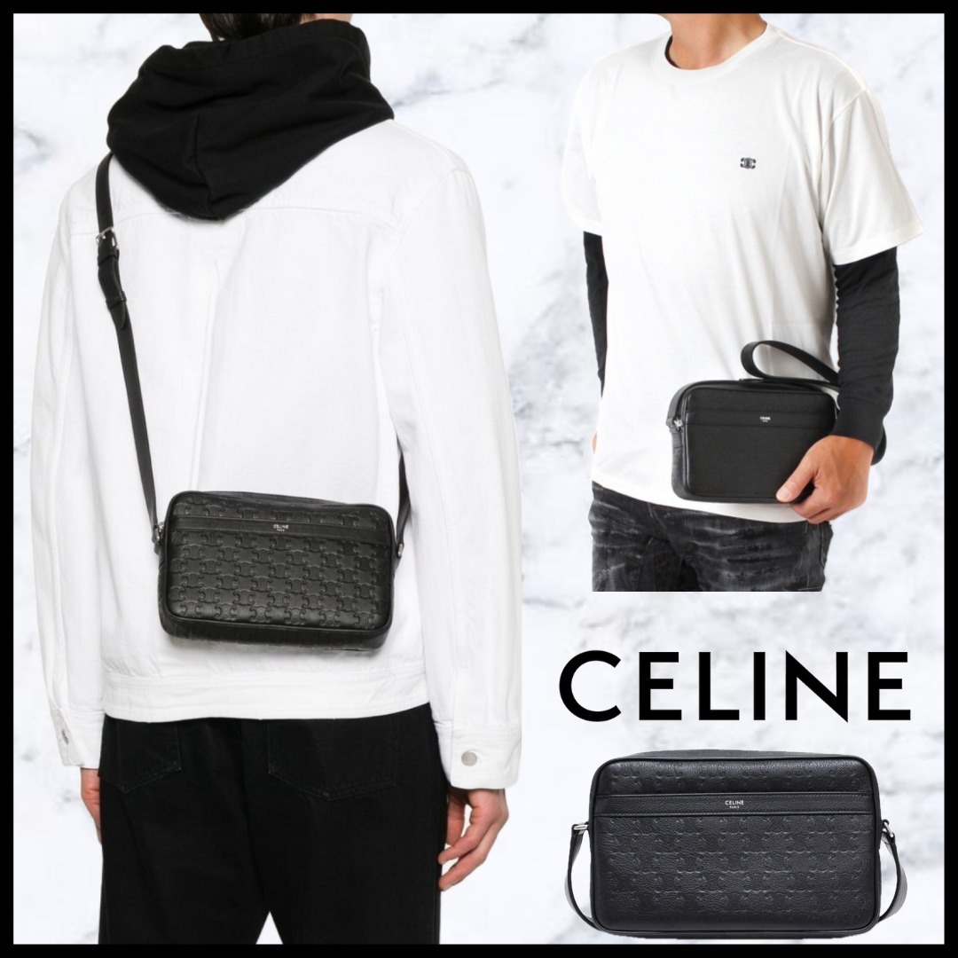 CELINE バッグ メッセンジャー トリオンフエンボス 117003FS3