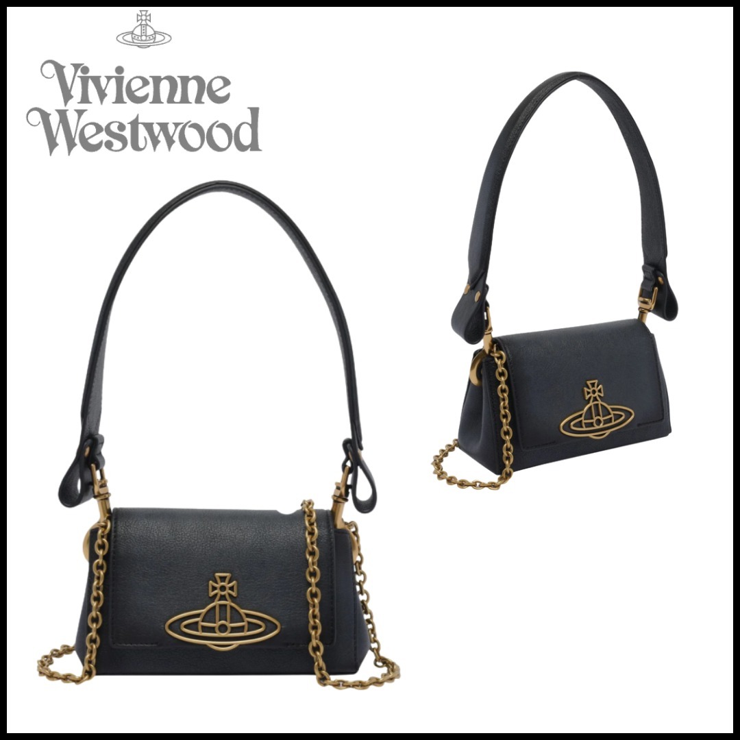 Vivienne Westwood ヘーゼル ショルダーバッグ ブラック