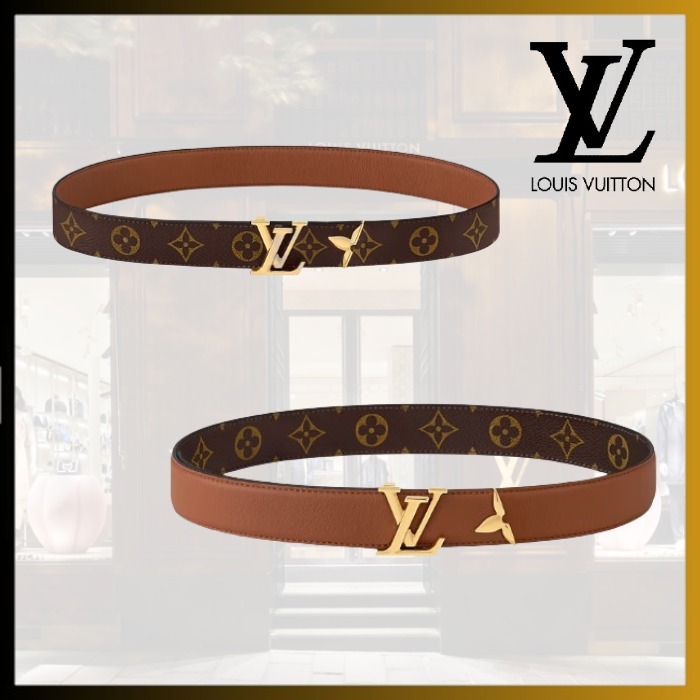 【2wayで楽しめる /Tan】Louis Vuitton リバーシブルベルト 30mm
