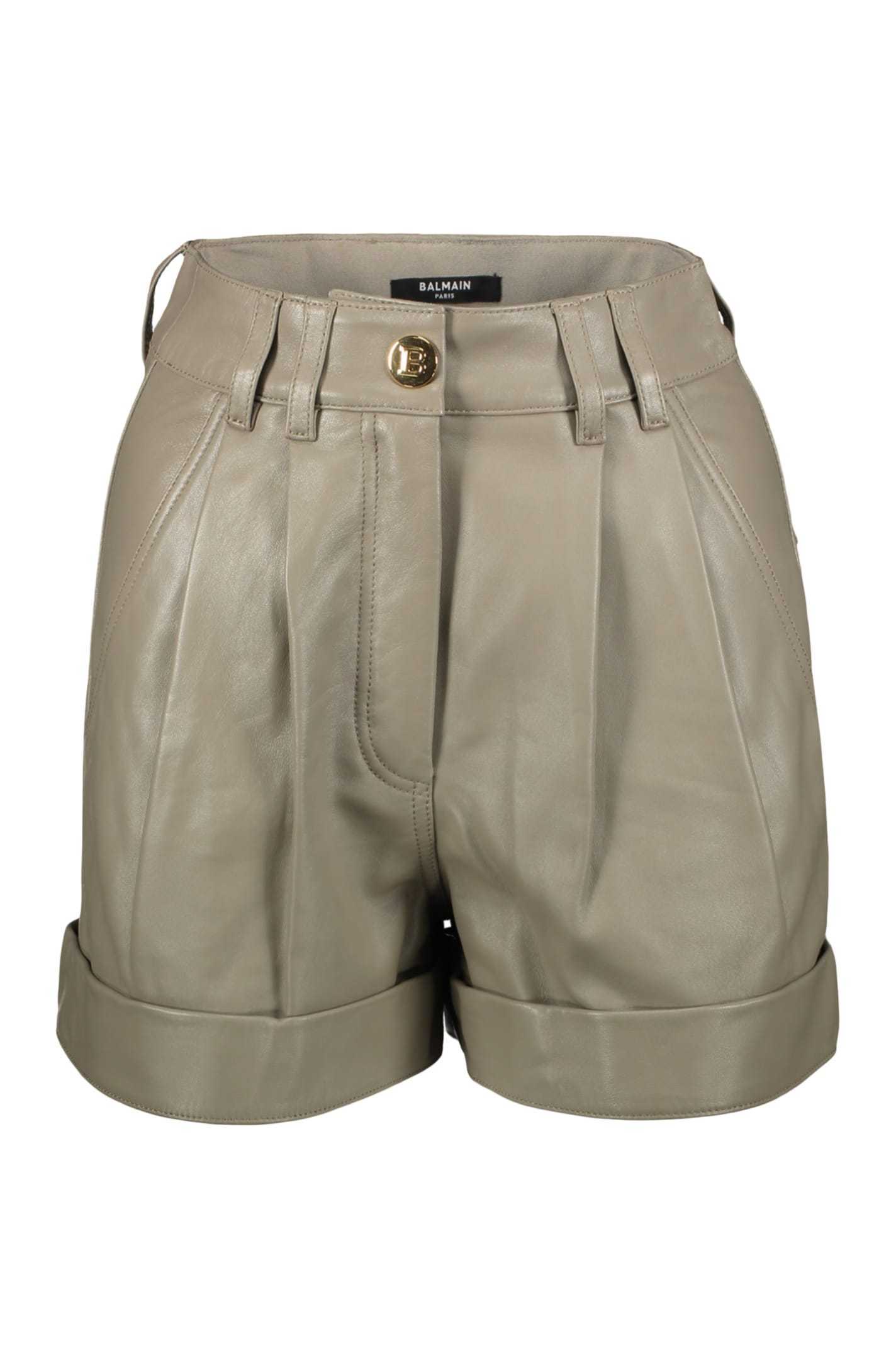 【送料&関税込】Balmain Leather Shorts