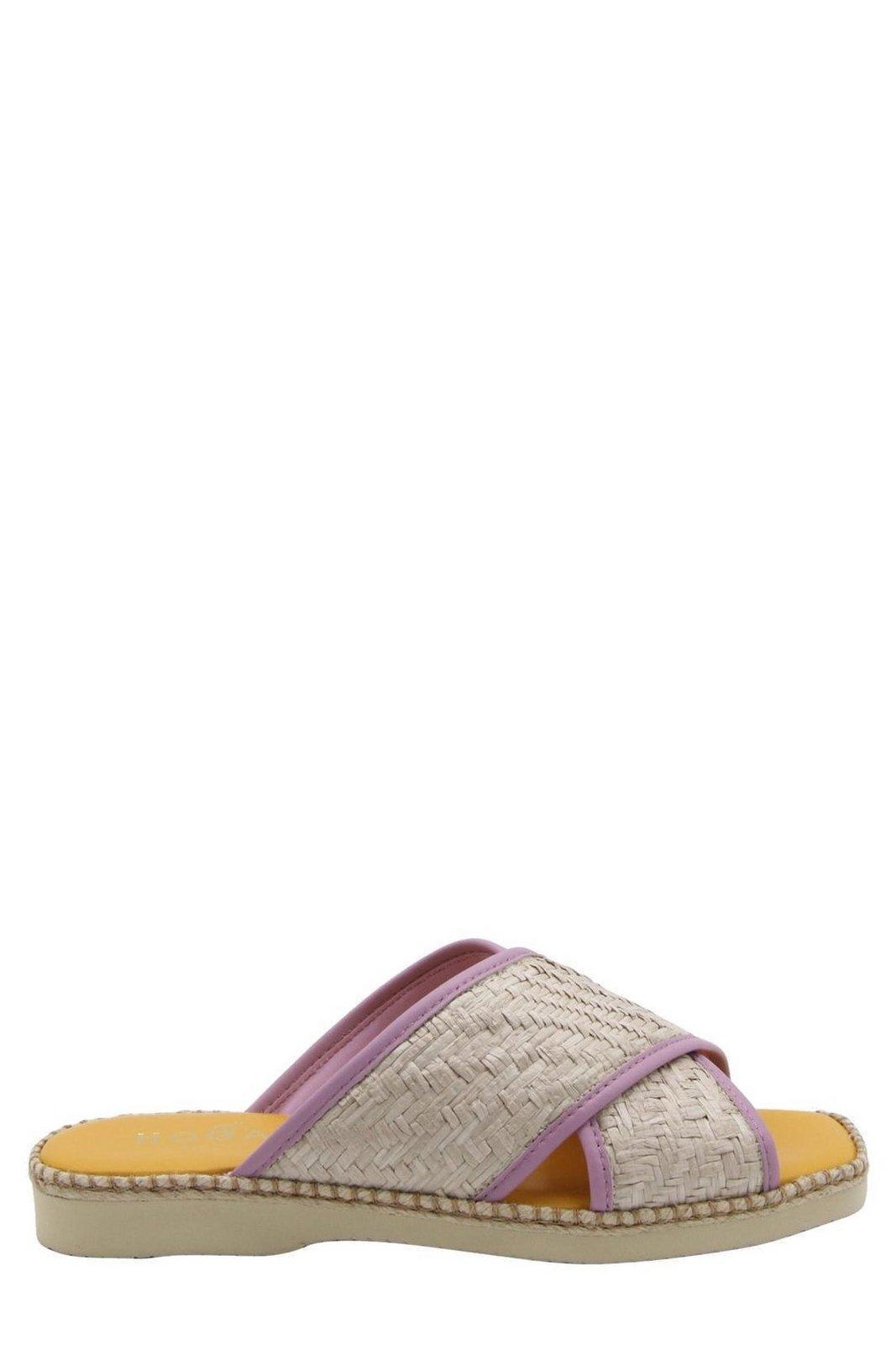 【送料&関税込】Hogan Raffia And Leather Sandals