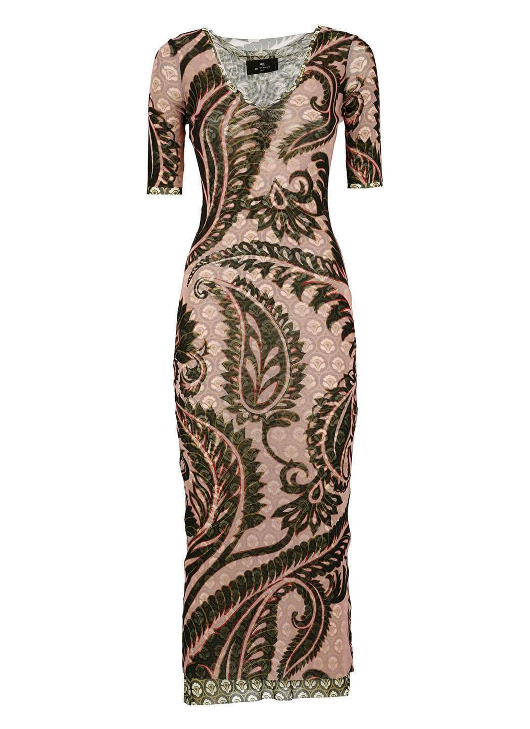 【送料&関税込】Etro Pink Printed Tulle Dress