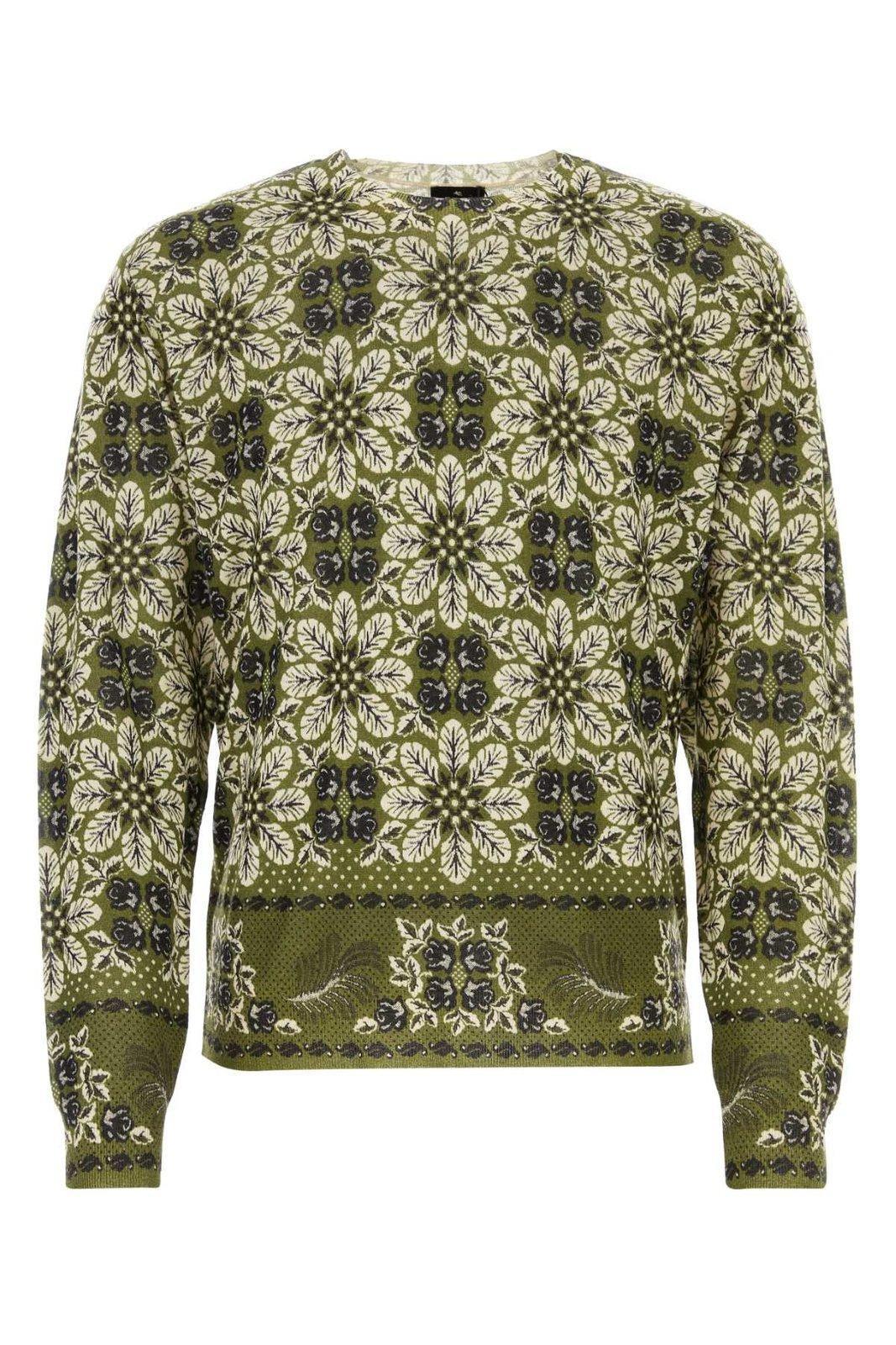 【送料&関税込】Etro Floral Pattern Knitted Jumper