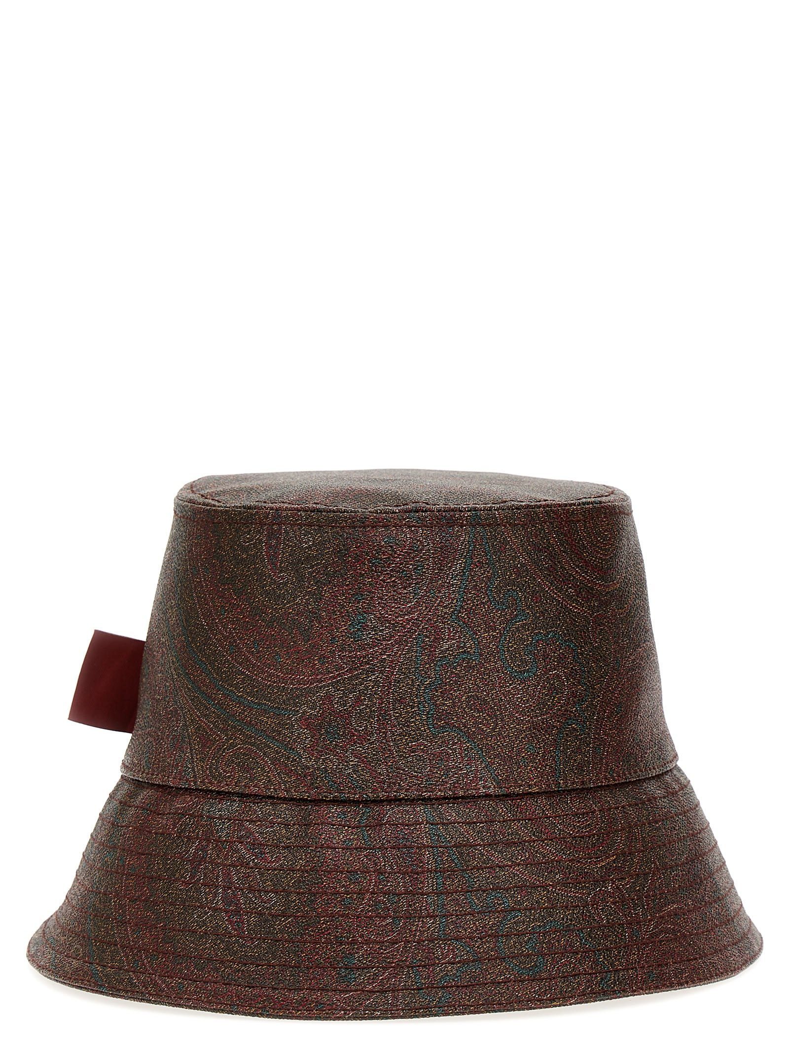 【送料&関税込】Etro Black Version Paisley Bucket Hat In Red