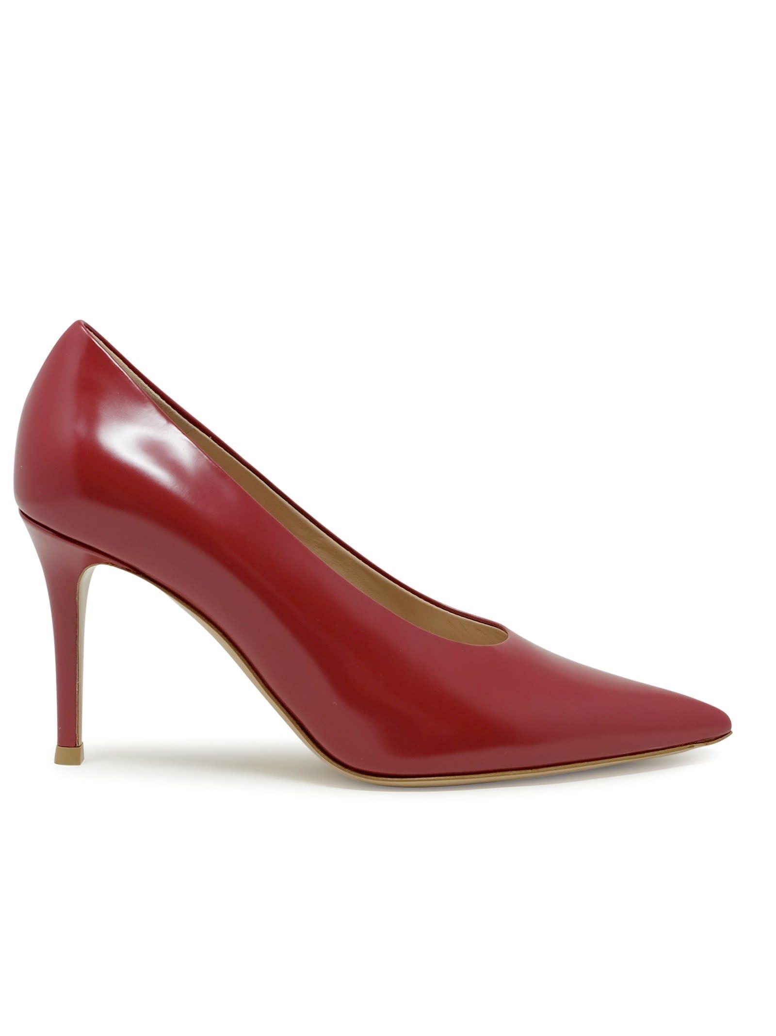 【送料&関税込】Gianvito Rossi Red Leather Pumps