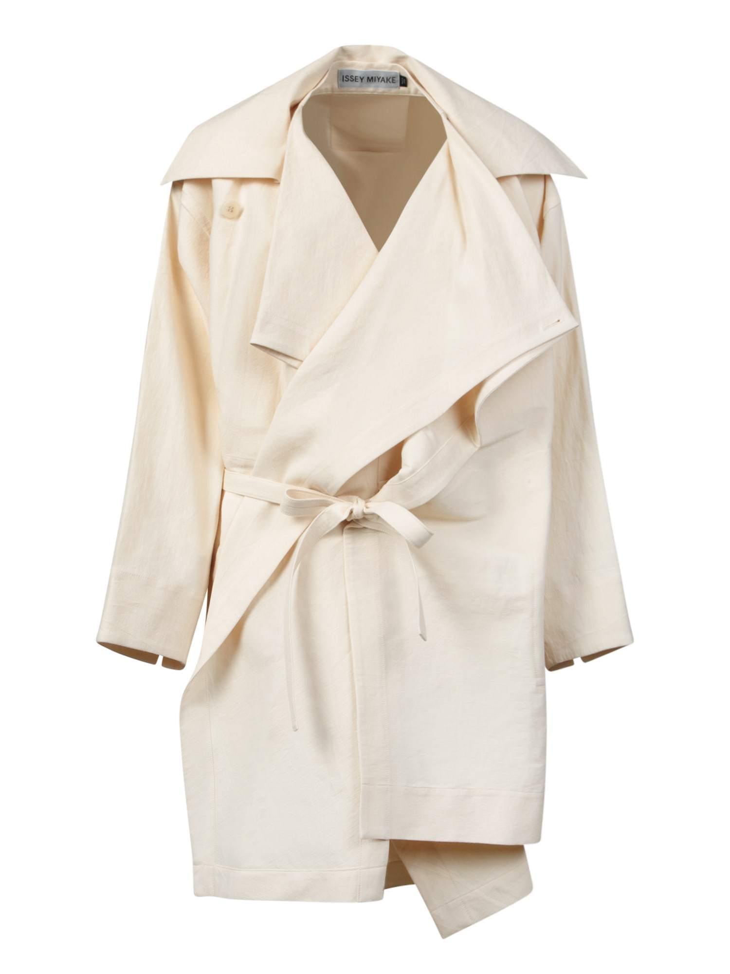 【送料&関税込】Issey Miyake Washi And Wool White Coat