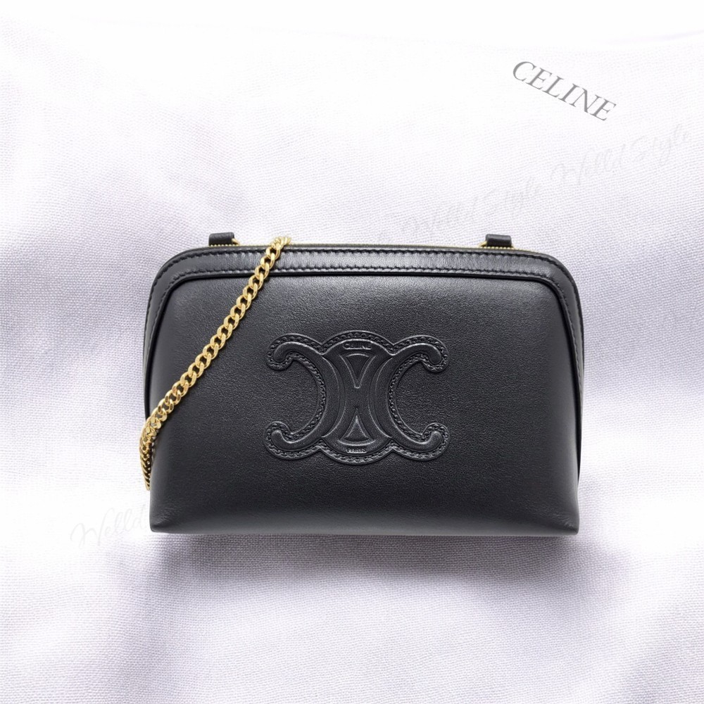 【CELINE】キュイール トリオンフ チェーン クラッチ