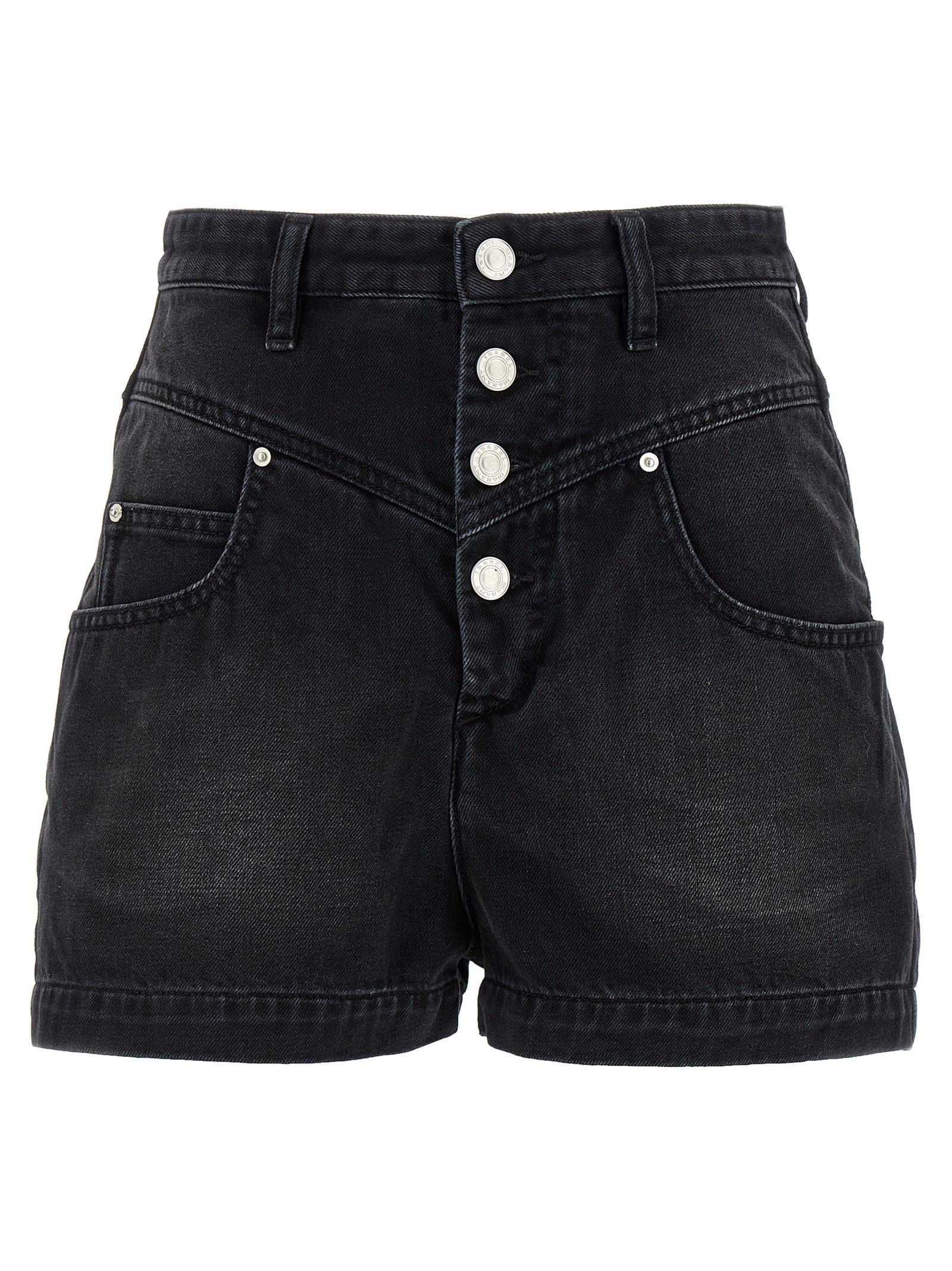 【送料&関税込】Isabel Marant jovany Black Denim Shorts