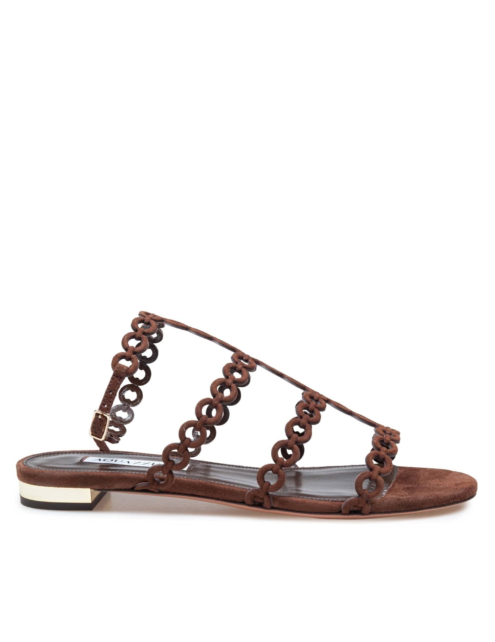 【送料&関税込】Aquazzura infinity Chain Brown Sandals With
