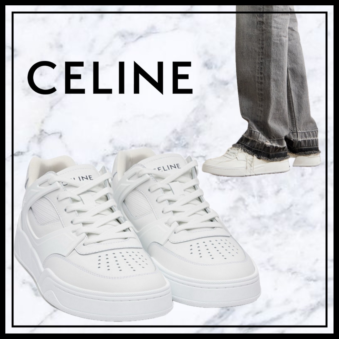 CELINE CT-09 ロートップ レースアップ スニーカー. 361564995C