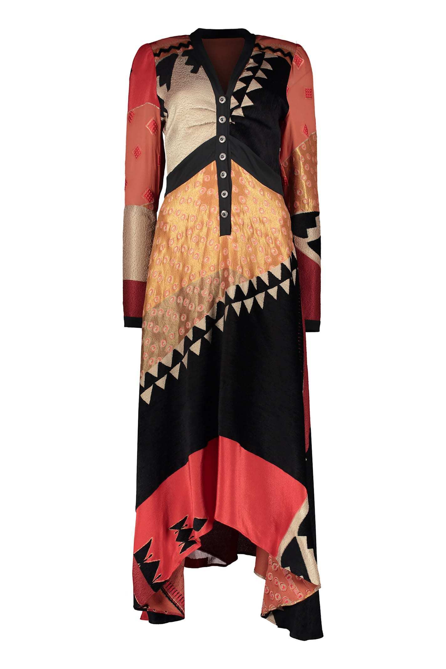 【送料&関税込】Etro Asymmetric Silk Blend Dress
