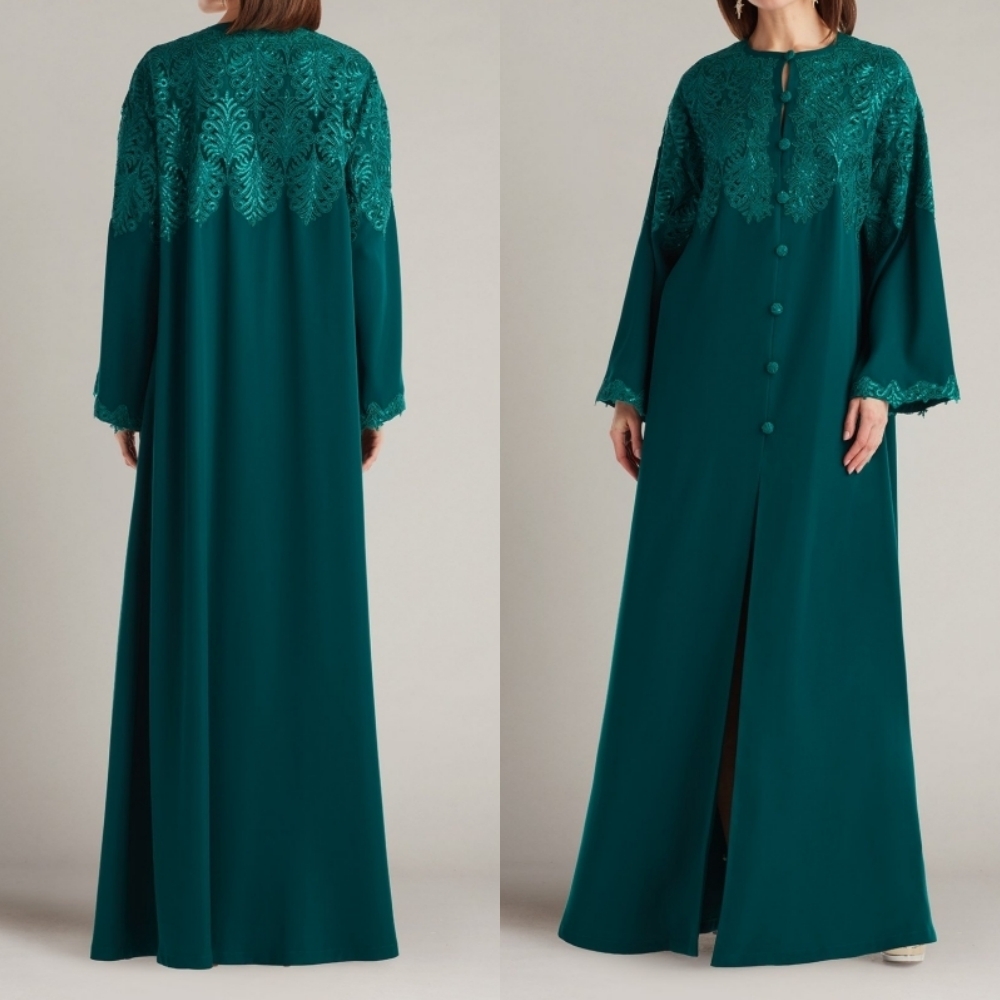 TADASHI SHOJI タダシ くるみボタン コード刺繍 ガウンドレス