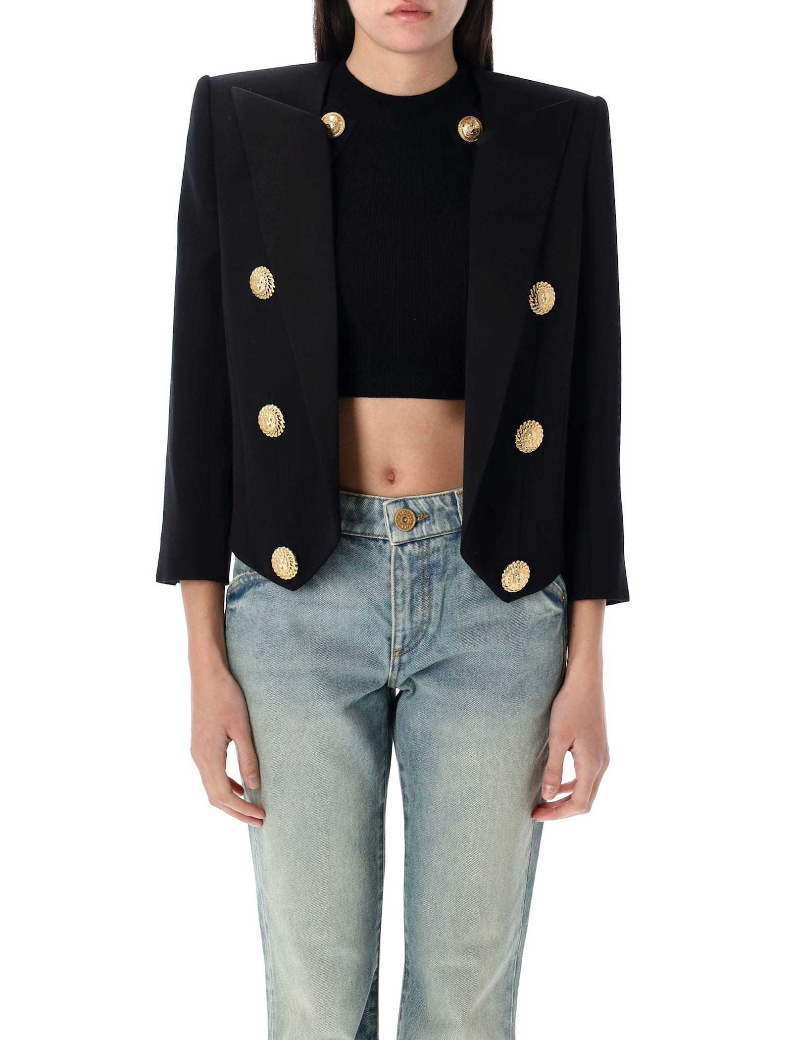 【送料&関税込】Balmain 6 Buttons Cropped Jacket