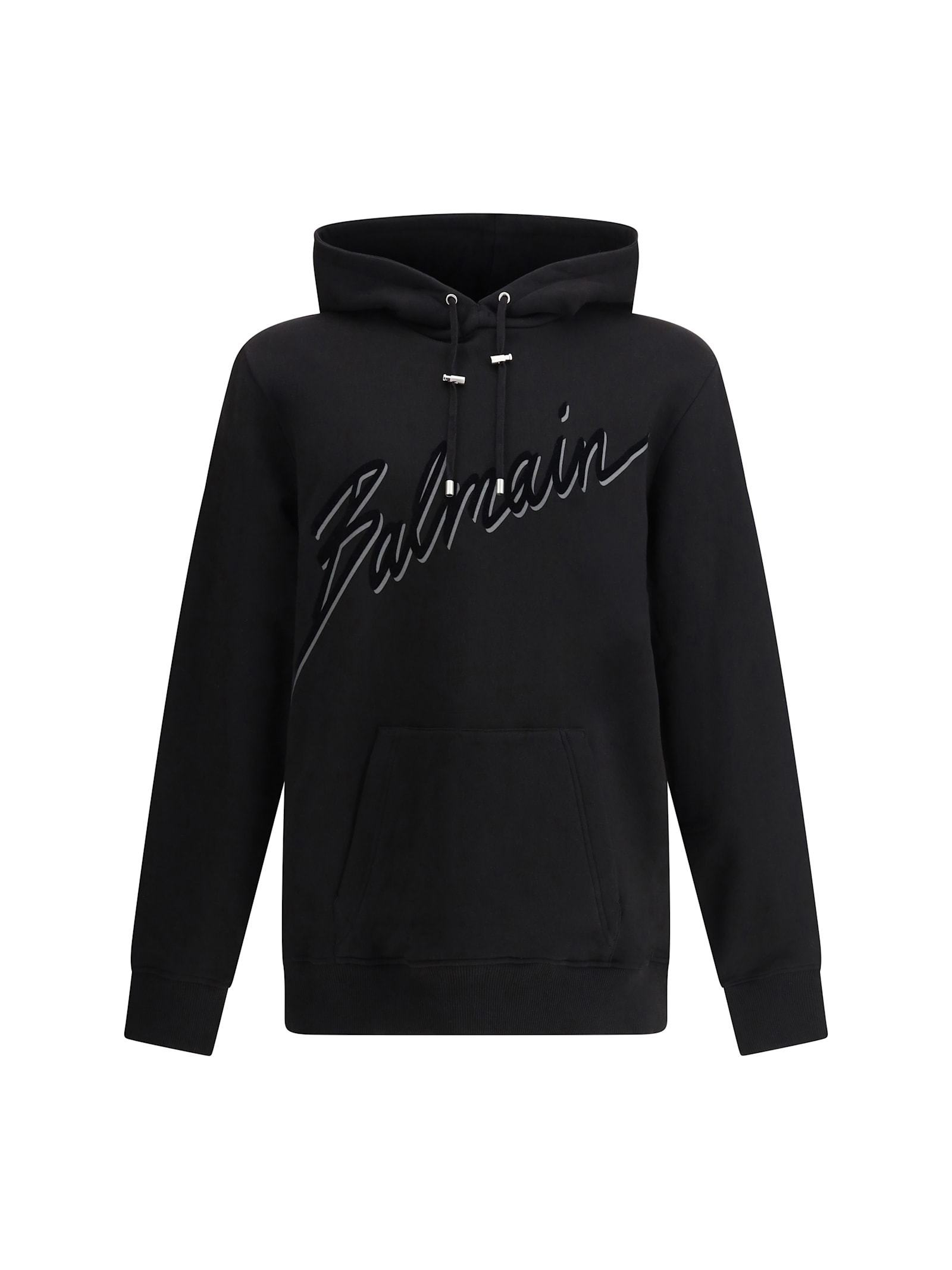 【送料&関税込】Balmain Logo Cotton Hoodie
