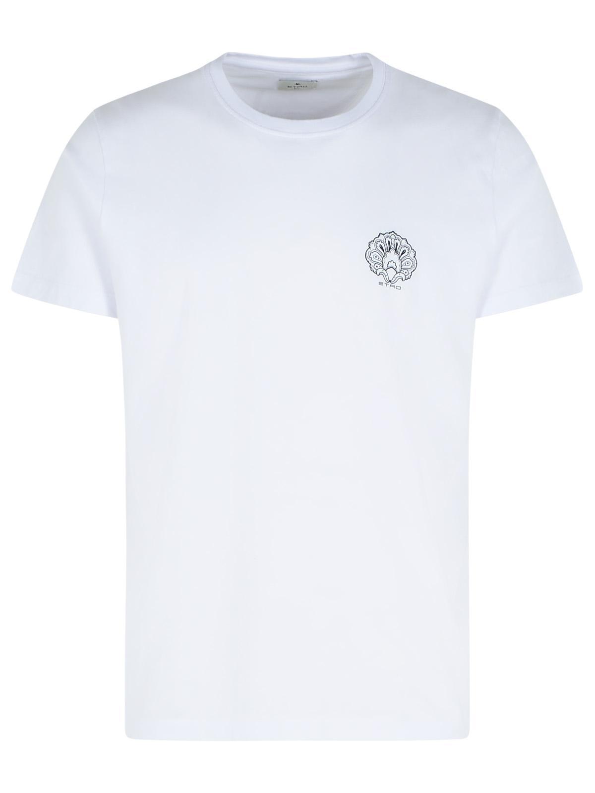 【送料&関税込】Etro White Cotton T-shirt