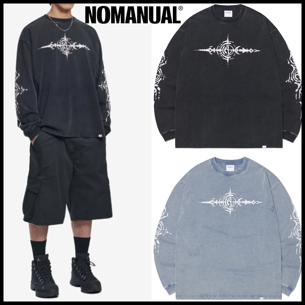 【NOMANUAL】SG WASHED LONG SLEEVE TEE (2色) ☆大人気☆