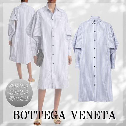 シャツワンピース ホワイト（白）系 BOTTEGA VENETA(ボッテガ