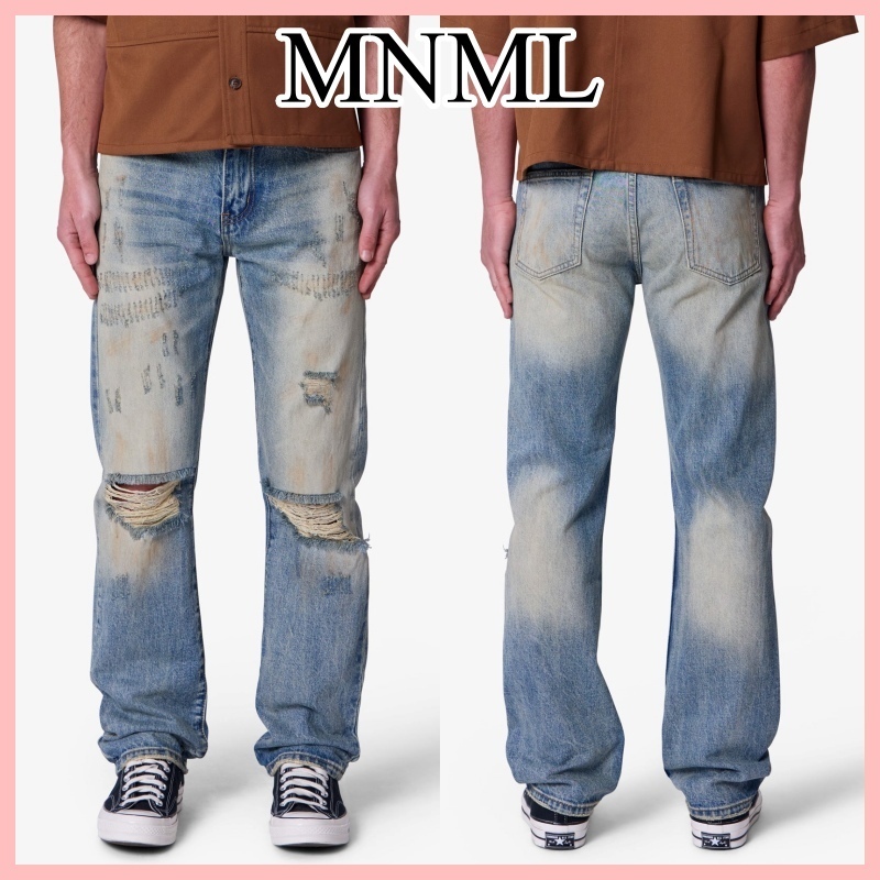 MNML D737 DOWN IN THE DIRT デニム ジーンズ Blue 送料込み