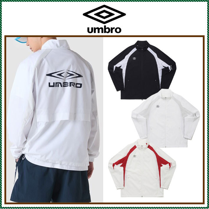 【UMBRO】 Double cut stand neck windbreaker jacket / 追跡付