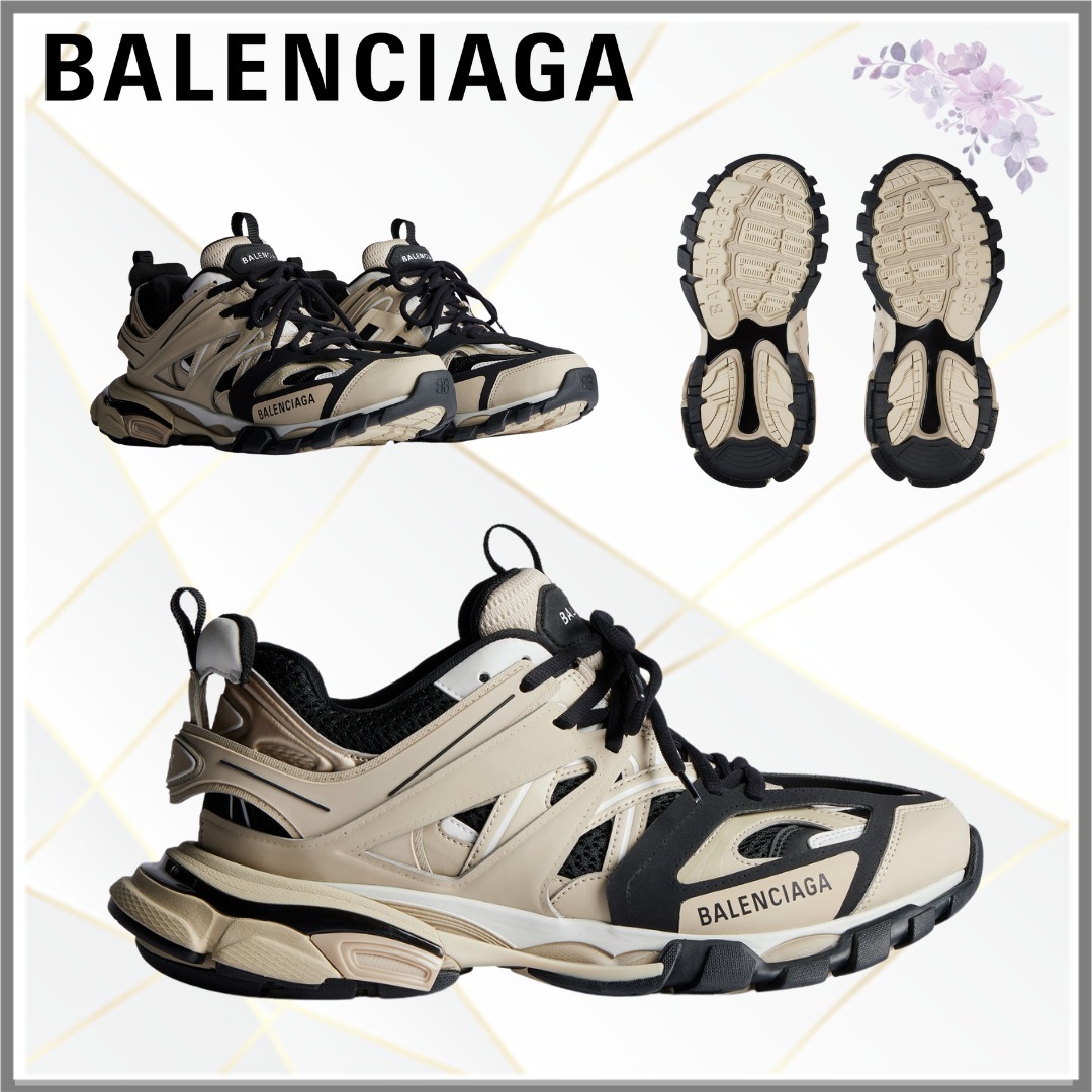 【BALENCIAGA】トラックスニーカー（ベージュ/ブラック）