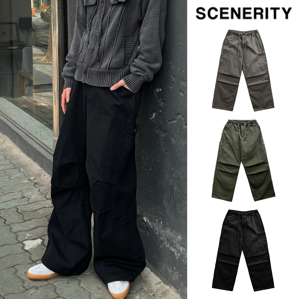 【SCENERITY】Balloon Patch Cargo Pants