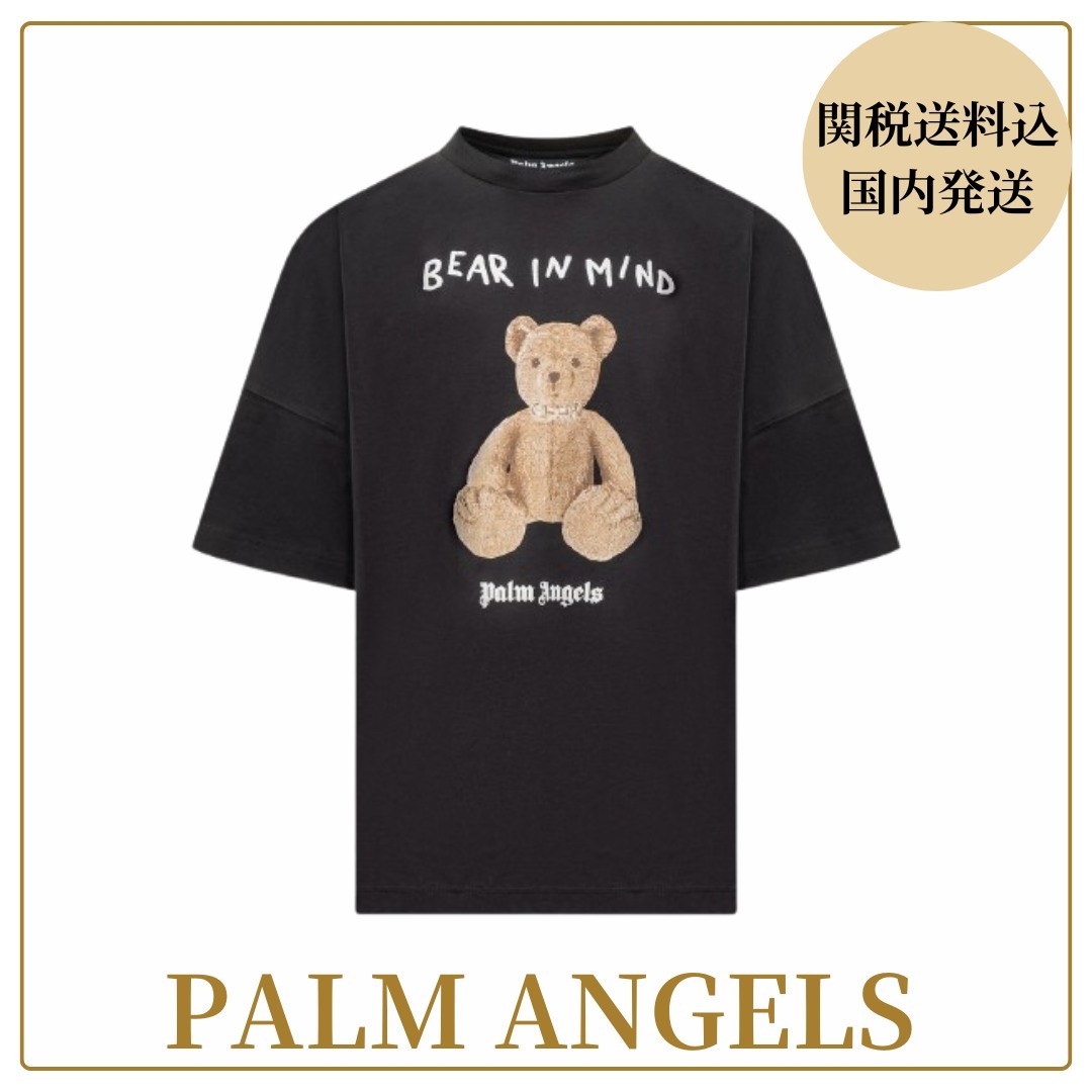 関税込【Palm Angels】ベア・イン・マインド Tシャツ ☆送料/関税込み☆【PALM ANGELS】ベア・イン・マインドTシャツ