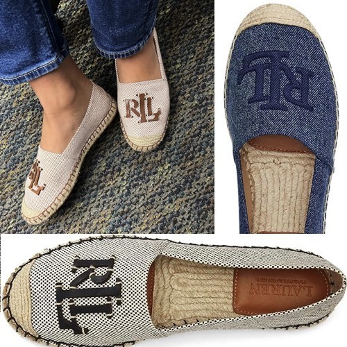 SALE!Ralph Lauren ロゴ エスパドリーユ スリッポン Cameron
