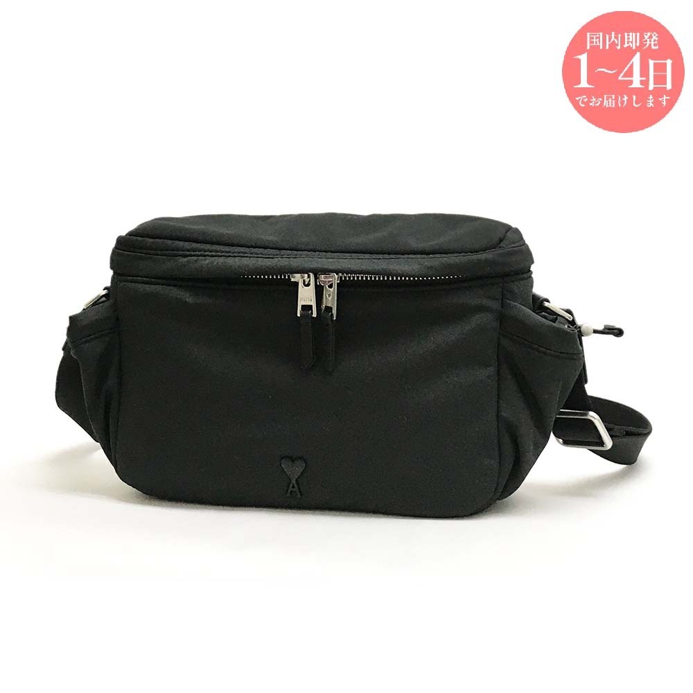 【新品・国内即発】AMI PARIS ULL022.AW0021 001 BLACK バッグ