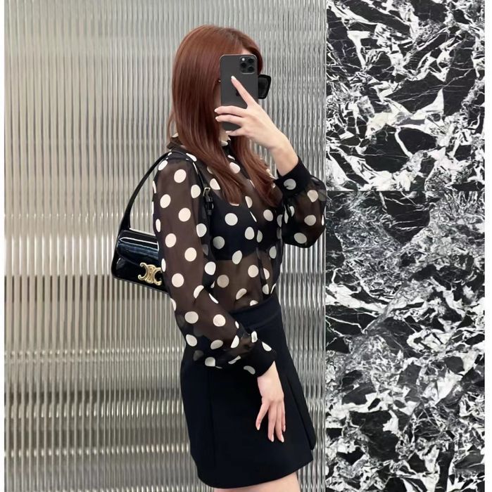 【シンプルで可愛い♪】CELINE トラペーズ ミニスカート 上品で可愛い》【CELINE】トラペーズ ミニスカート