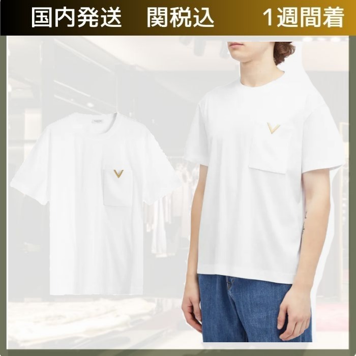 Valentino/ヴァレンティノ Vポケットロゴシャツ ホワイト