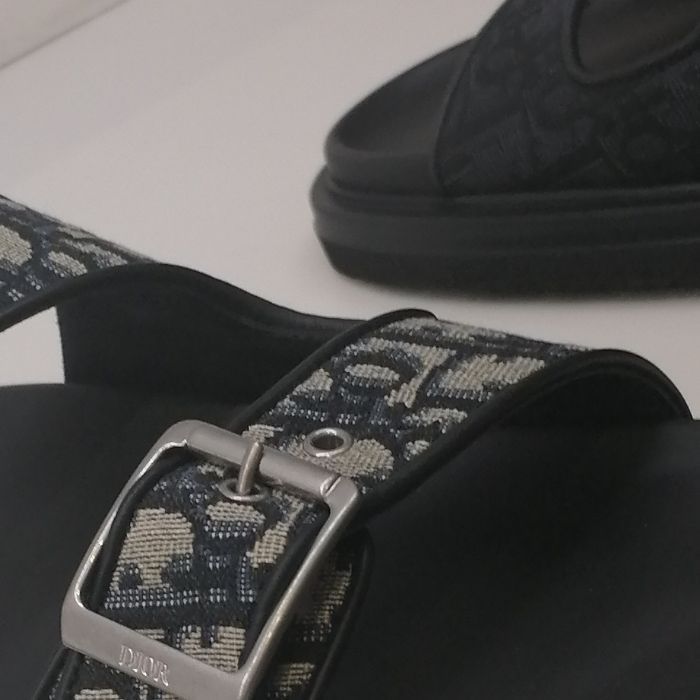 Dior ディオール《Dior Aqua》オブリーク サンダル ジャガード