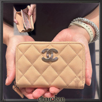 ベージュ系 CHANEL(シャネル) コインケース・小銭入れ