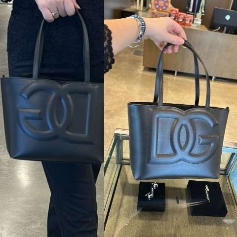 Dolce & Gabbana DGロゴ ハンドバッグ ブラック