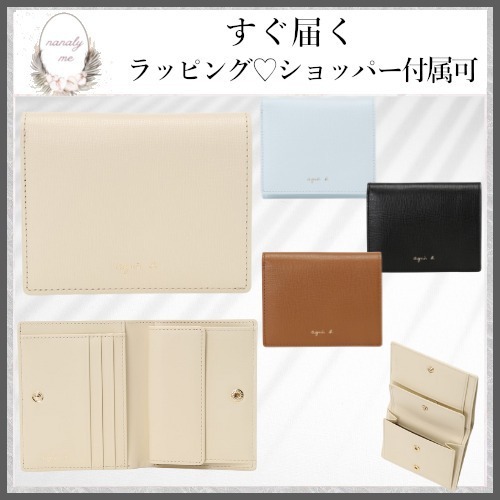 【上品なデザイン♪】アニエスベー 折りたたみ財布