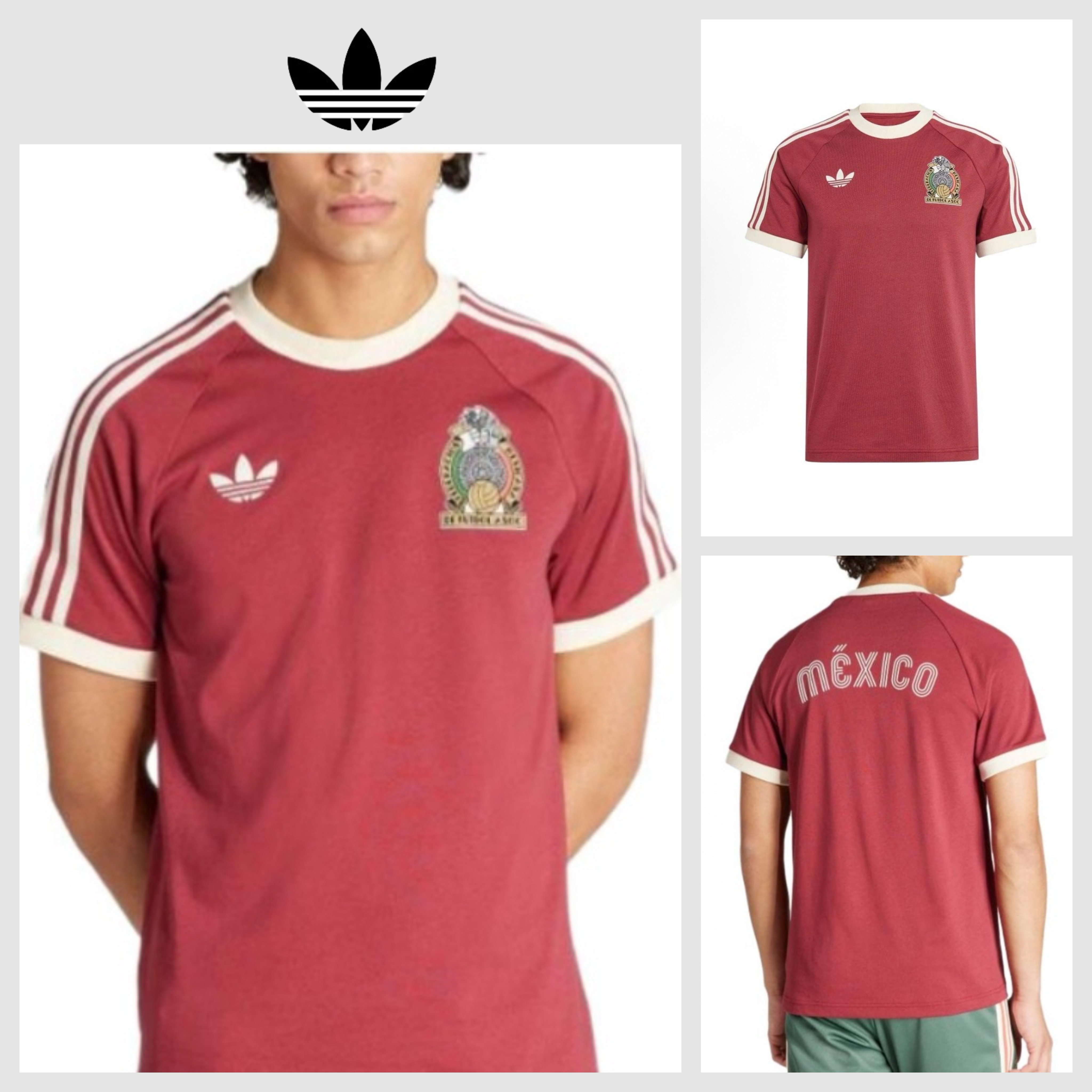 【adidas】★メキシコOG感★ アディカラー 3ストライプ Tシャツ