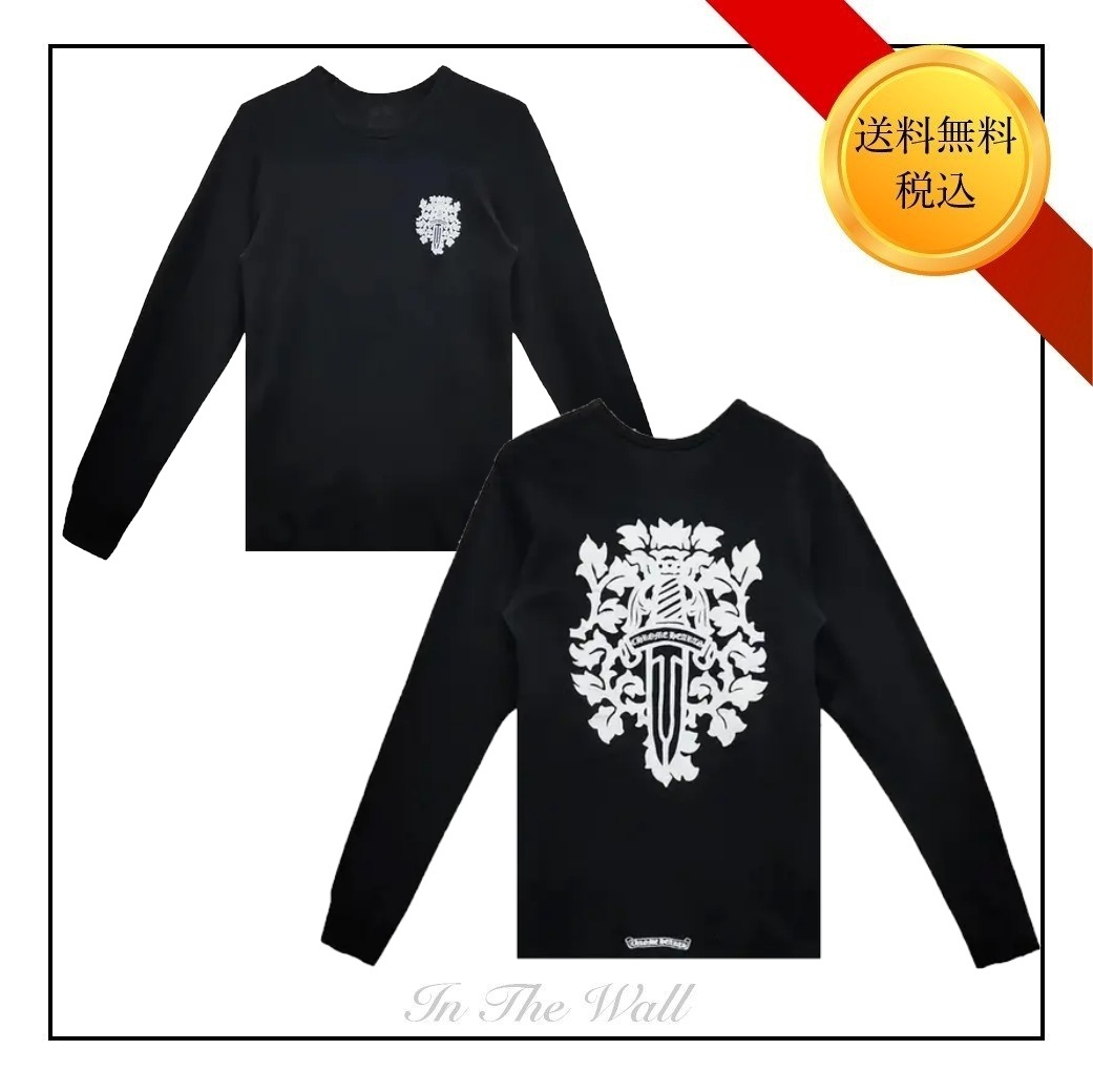 在庫少【CHROME HEARTS】ダガー ロングスリーブサーマル Tシャツ