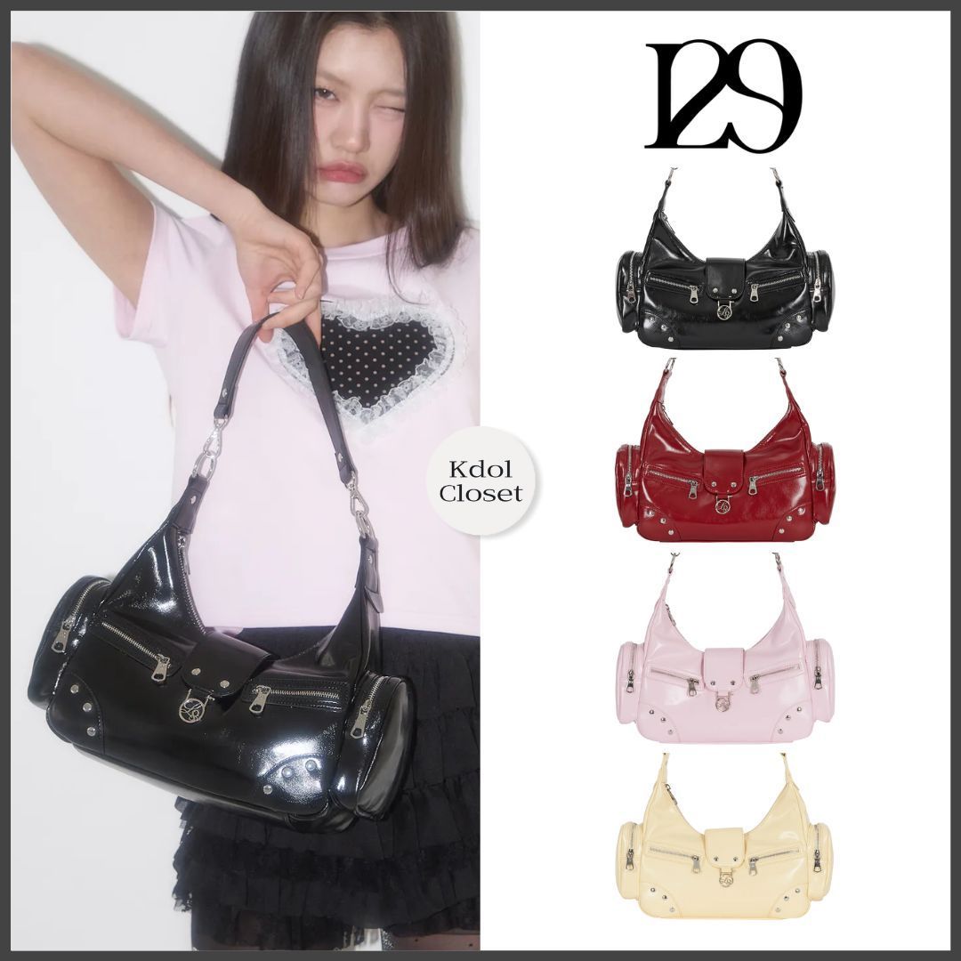 イリゴ ミニバッグ 韓国 [ILLIGO] RUBY STUD SHOULDER BAG
