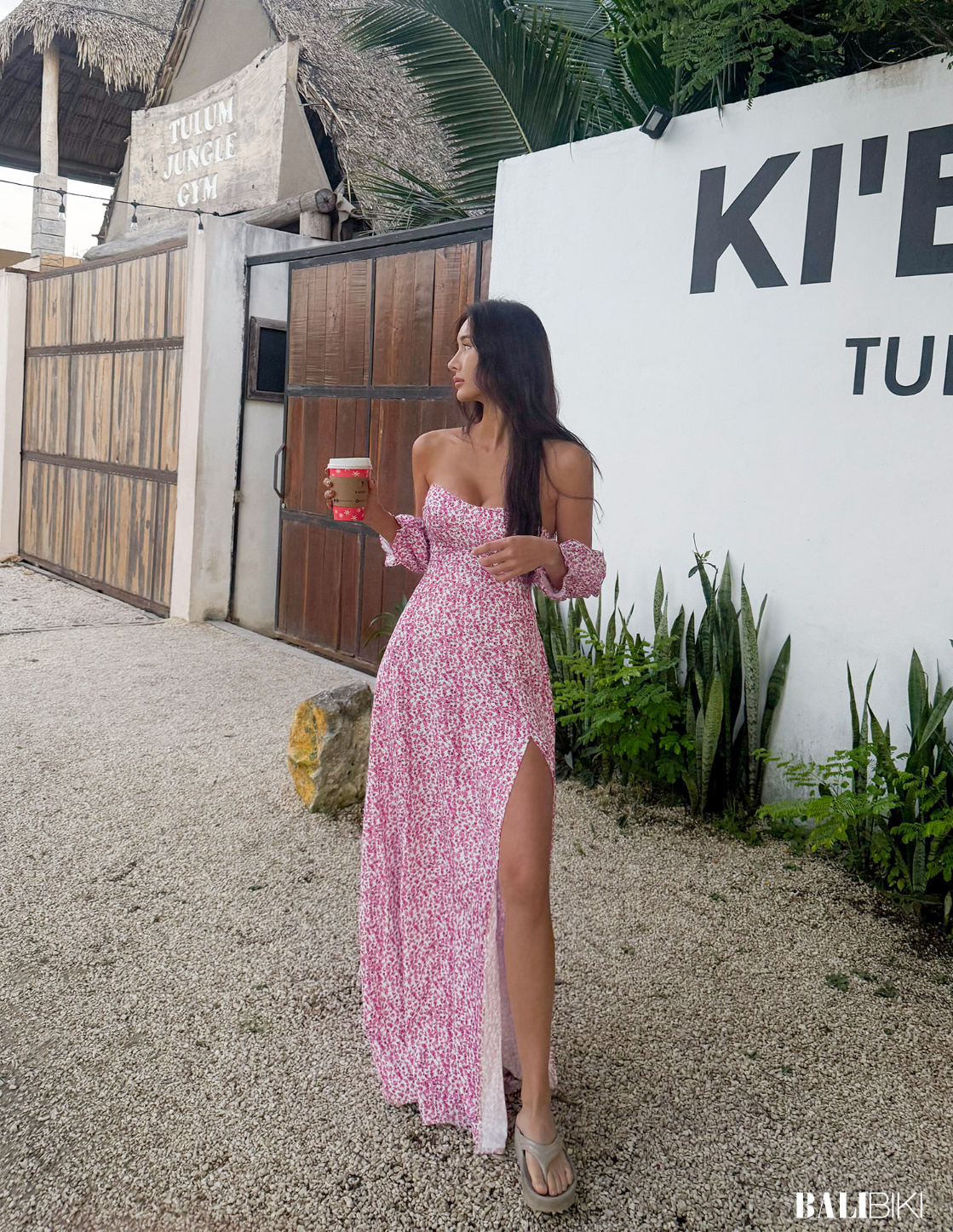 《韓国 BALIBIKI》Floria Long Dress ロングワンピース リゾート