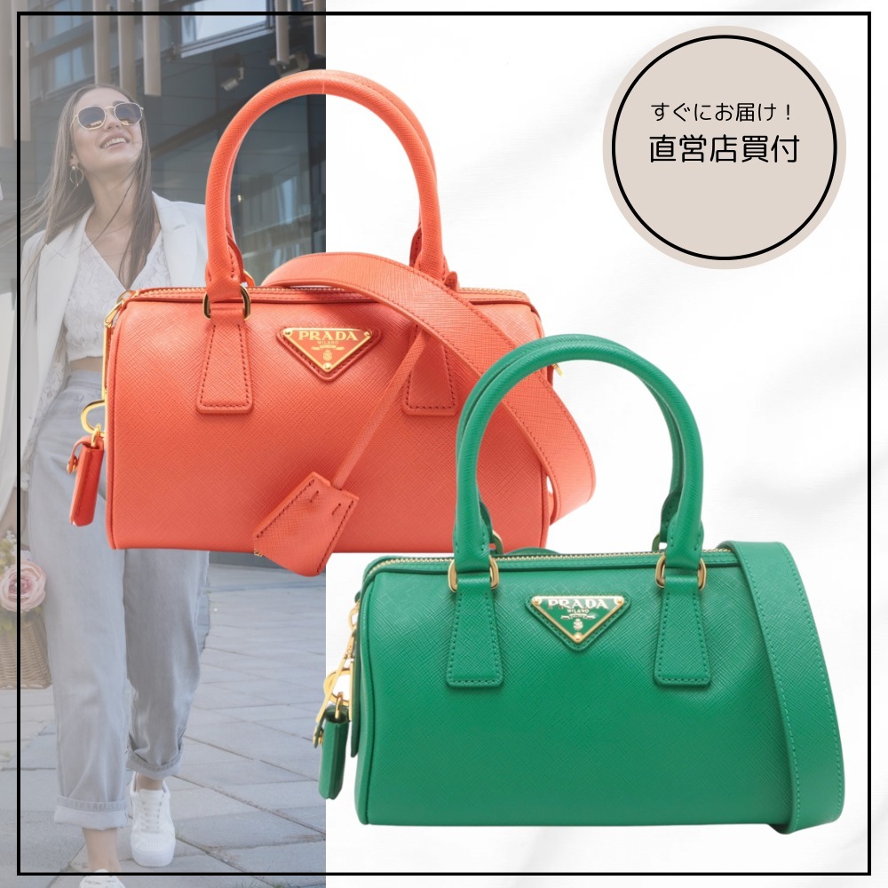 【すぐ届く！直営店買付】PRADAサフィアーノラクス ハンドバッグ
