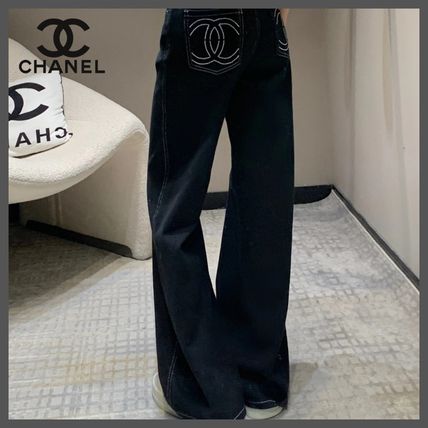 ブラック（黒）系 CHANEL(シャネル) デニム・ジーパン