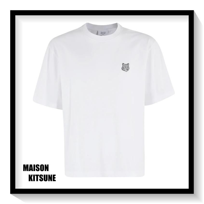 ★メゾンキツネ★ フォックスヘッドパッチ半袖Ｔシャツ ♪白♪